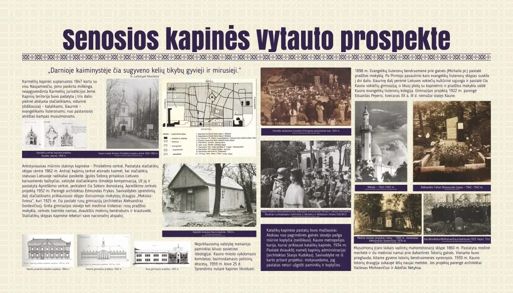 Paroda Jie kūrė Lietuvą. Senosios Kapinės Vytauto prospekte