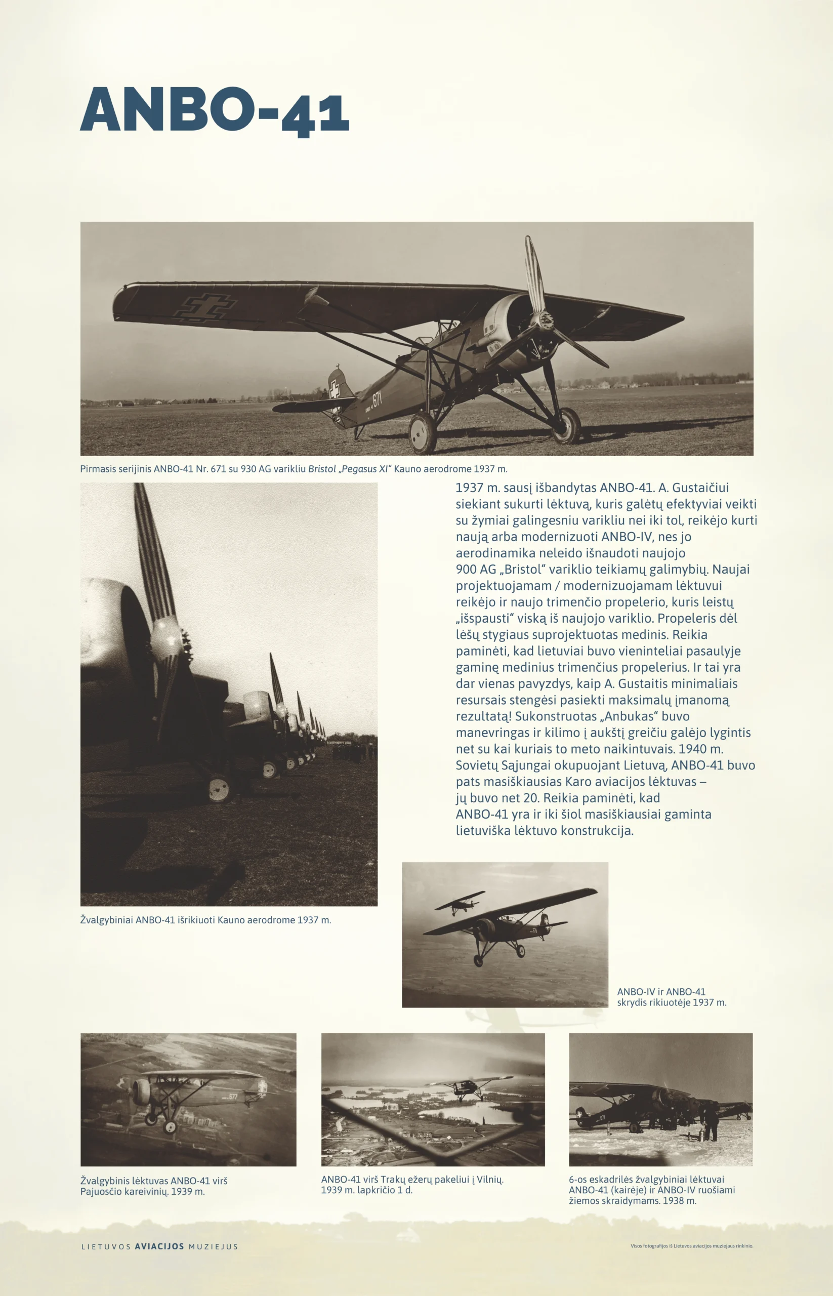 Pasakojimas ir fotografijos apie ANBO-41 lėktuvą.