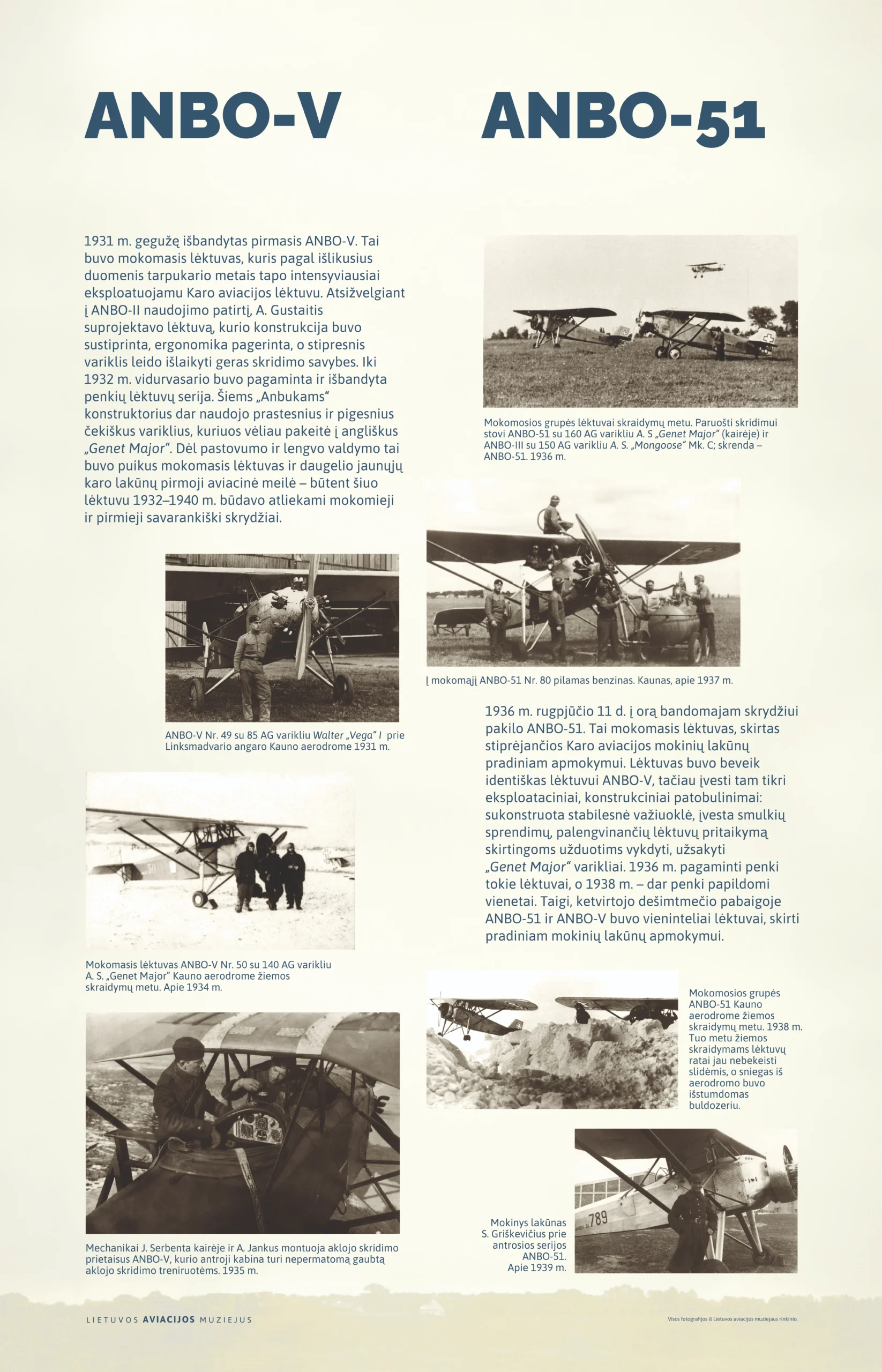Pasakojimas ir fotografijos apie ANBO-V ir ANBO-51 lėktuvus.